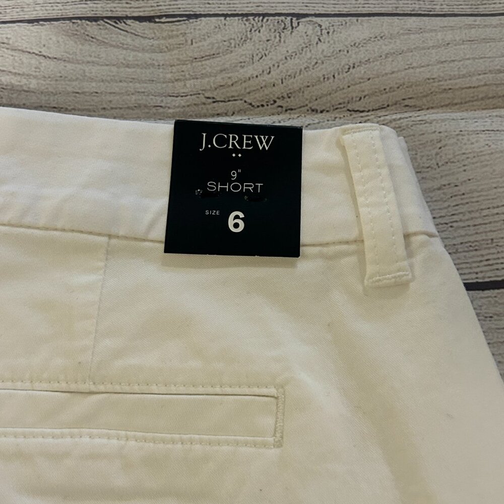 J.Crew 9" Frankie Bermuda Chino Short-White - Picture 10 of 12